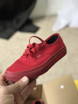 Kids red vans sz1