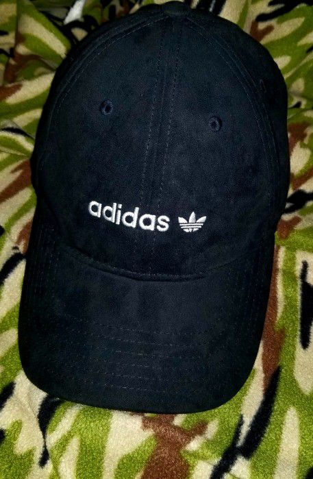 Men's ADIDAS Adult Adjustable Fit Snapback Hat One Size Black Velvet Cotton