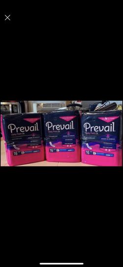 3 Box Left Prevail pads 9 Bags In Box For $15 Each