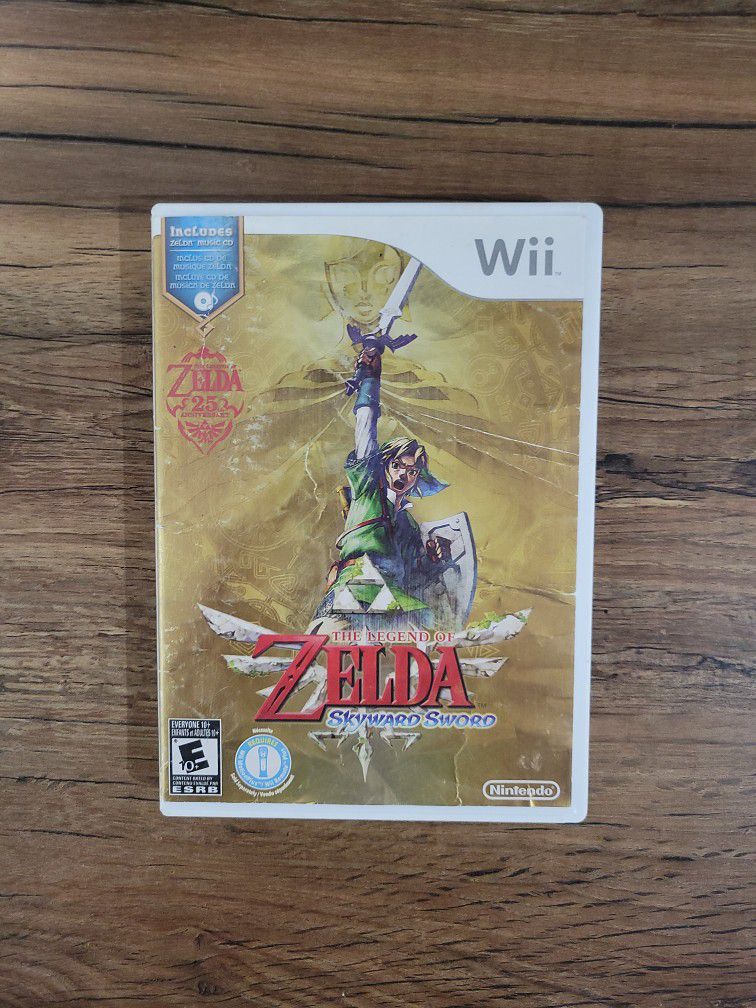 Nintendo Wii Legned Of Zelda Skyward Sword