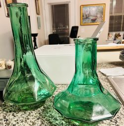 Vintage Italian Empoli Decanters