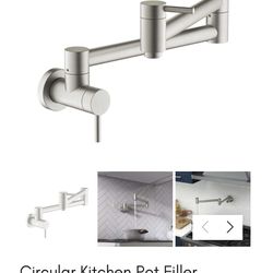 New Kibi Circular Kitchen Pot Filler- KPF601BN- Bronze Nickel