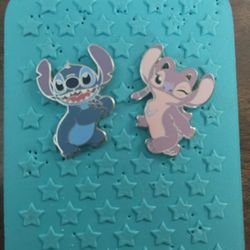 Disney Stitch And Angel Pin 