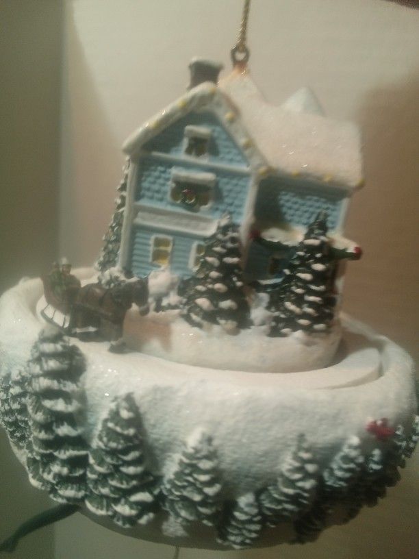 2006 Thomas Kinkade Illuminated Xmas Ornament