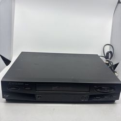 Mitsubishi HS-U545 VHS VCR Player Recorder Tested, No Remote