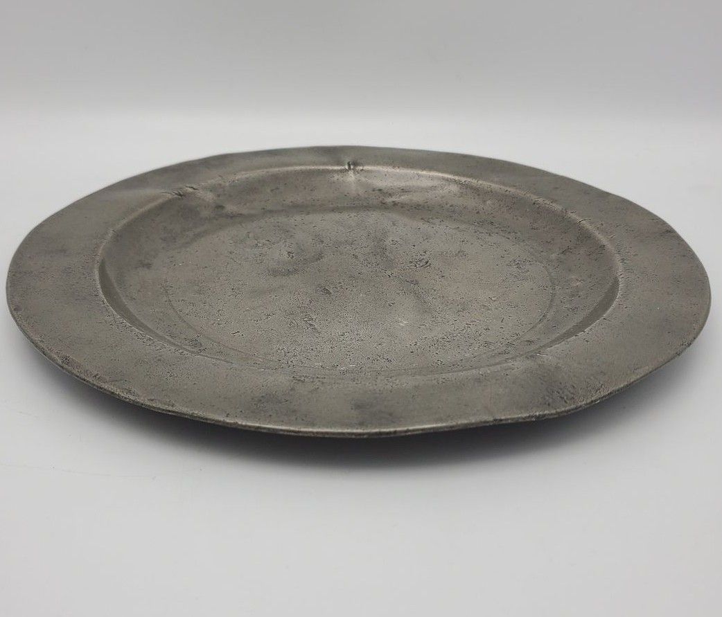 Antique 9 inch Pewter Plate