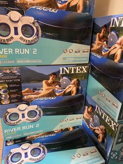New in Box River Run River Tubes / Double Tubes with Built-in Cooler