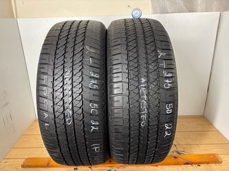 2 tires 275 50 22 Bridgestone dueler ht 684 ii like new