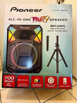 Pioneer 700W Bluetooth Party Speaker – PSX615 PA System w/ Deep Bass, Mic Inputs, DJ / Karaoke Ready