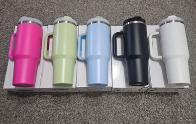 "40 oz Stainless Steel Tumbler with Handle | Vacuum Insulated | New"