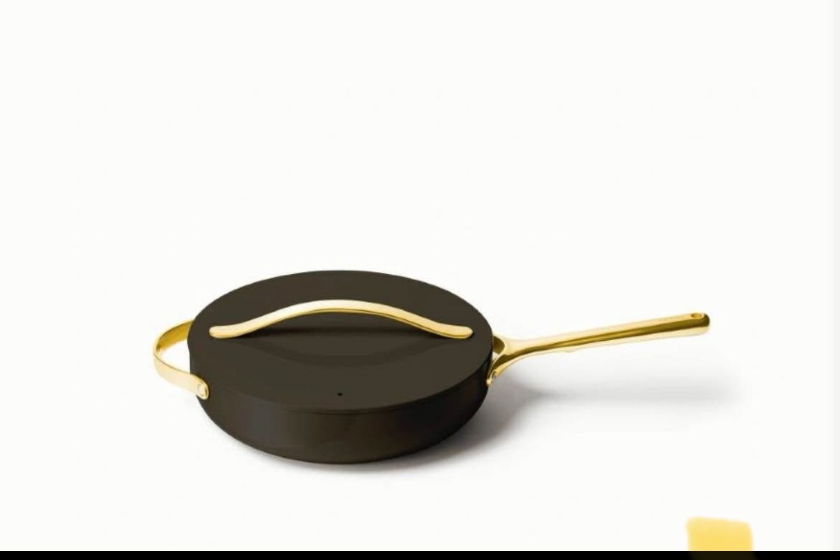 Caraway 4.5qt Saute Pan - Black & Gold