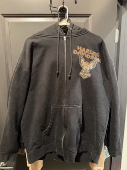 Vintage 2009 Harley-Davidson New Orleans Voodoo Zip Up Hoodie Sz XL
