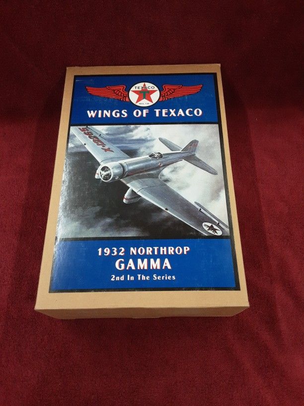 ERTL Collectibles Wings of Texaco 1932 Northrop Gamma #2 Die-Cast Metal Airplane Coin Bank B223