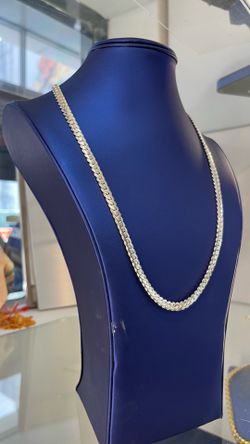 Beautiful Handmade Silver Chain 6MM 24” .950 with Traditional Box Lock
