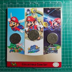 Nintendo Official Licensed Super Mario Bros Collectibles Coin Set NEW