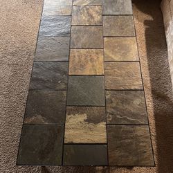 Stone And Steel Coffee Table