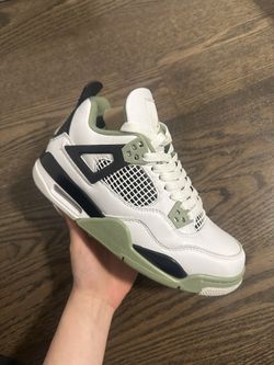 W AIR JORDAN 4 RETRO SP WHITE/SEAFOAM-DARK ASH BLANC/FONCE CENDRE/MOUSSE DE MER
