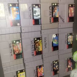 Super Nintendo Games Lot