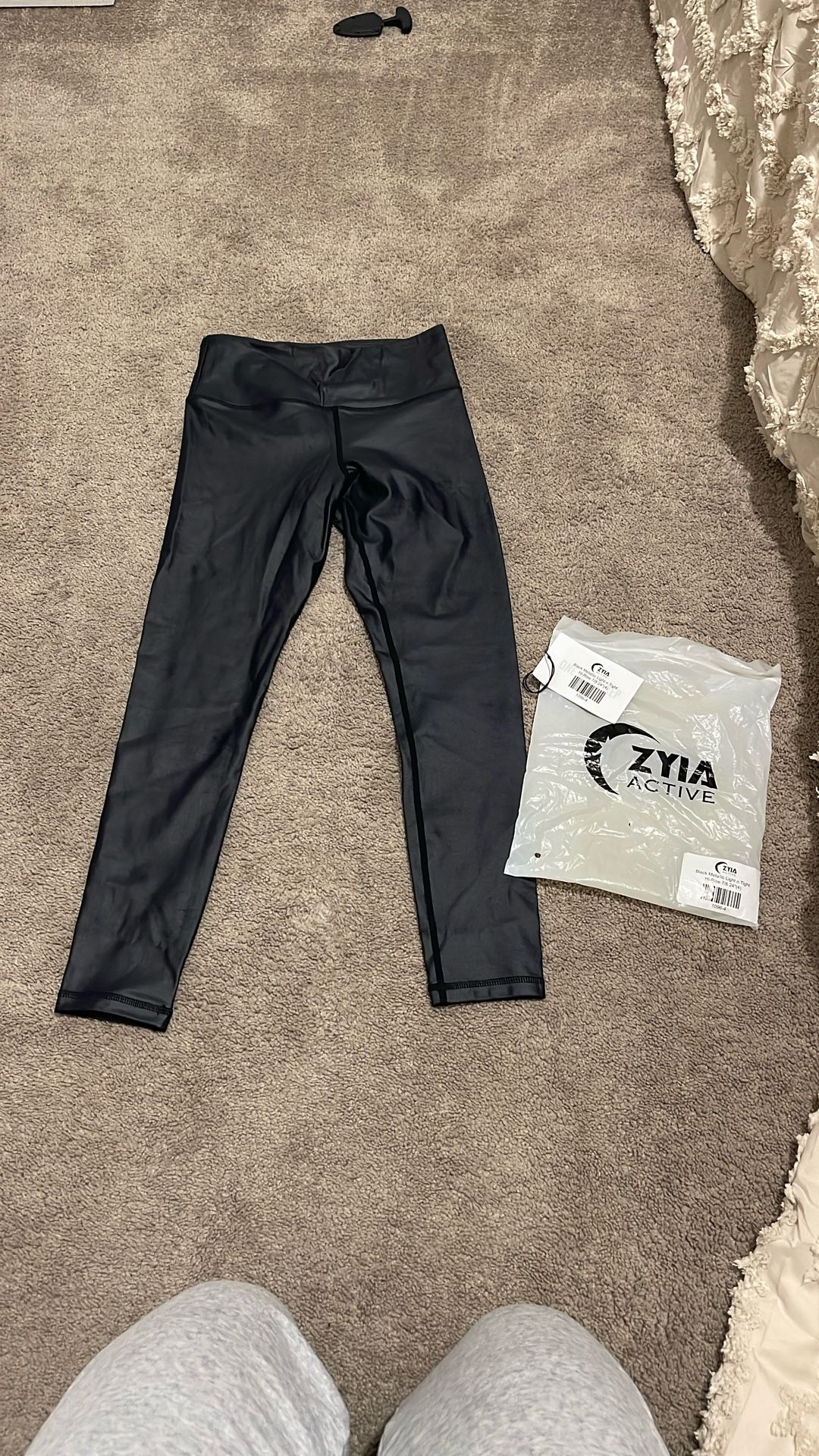 Zyia leggings - Black metallic