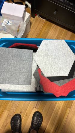 Acoustic tiles (bin not included)