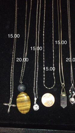 Sterling silver and pendant necklaces