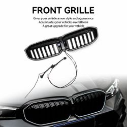 BMW 3 Series G20 G28 2023-2025 330i M340i Gloss Black LED Front Kidney Grille