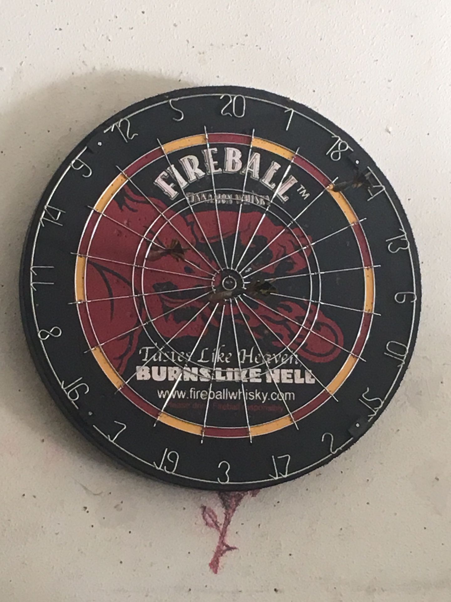 Fireball dart board