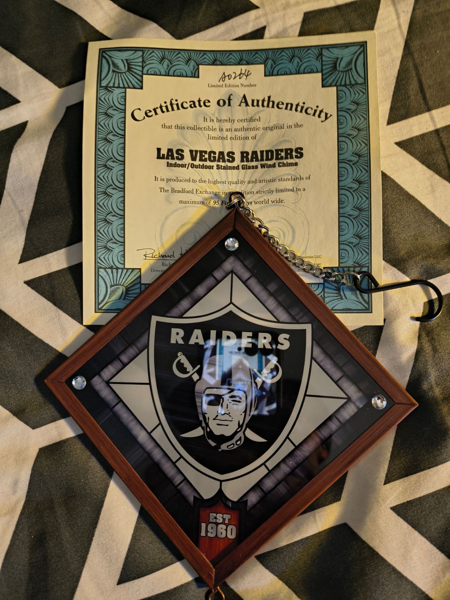 Raiders wind chime