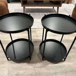 Metal Side Tables (Set Of 2)
