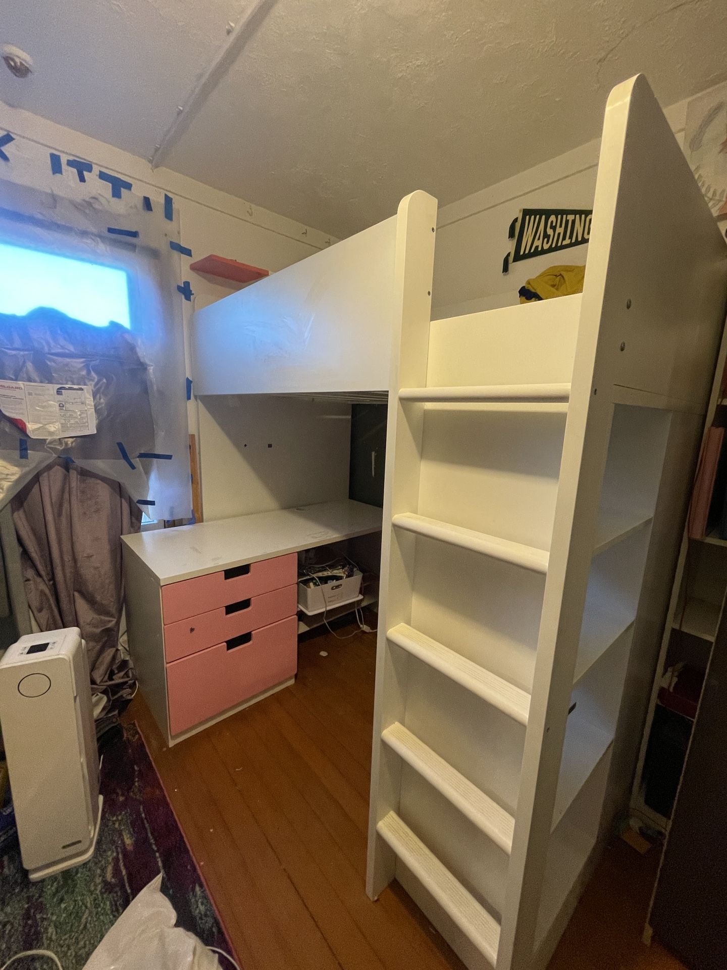 IKEA Loft Bed with Desk