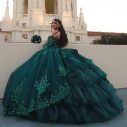 Emerald Green Quince Dress