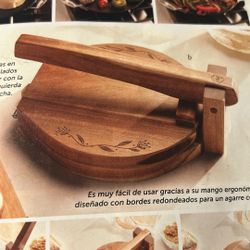 Prensa De Madera Para Tortillas Nueva De Princess House