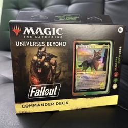 Magic: The Gathering Fallout Commander Deck - Scrappy Survivors (100-Card Deck, 2-Card Collector Booster Sample Pack + Accessories)