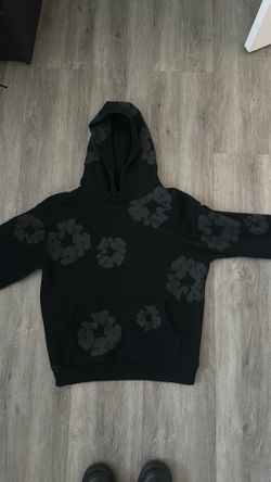 Monochrome denim tears hoodie