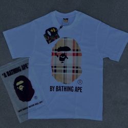 White Bape x burberry T-Shirt 