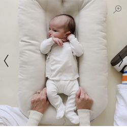 Snuggle Me Infant Lounger - Natural With Cover