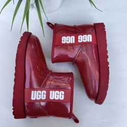 Ugg Rain Boots Red Size 5