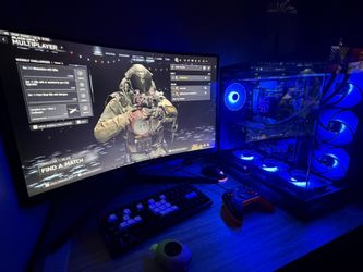 Gaming Pc with Samsung Curved Gaming Monitor