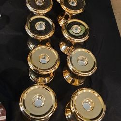 20 Gold Candle Holders $5