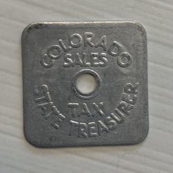 Colorado State Sales Tax Token ONE FIFTH CENT SERIES A35-STATE TREASURER TAX