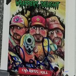 Super Rare Gpk Card Signed By B Real