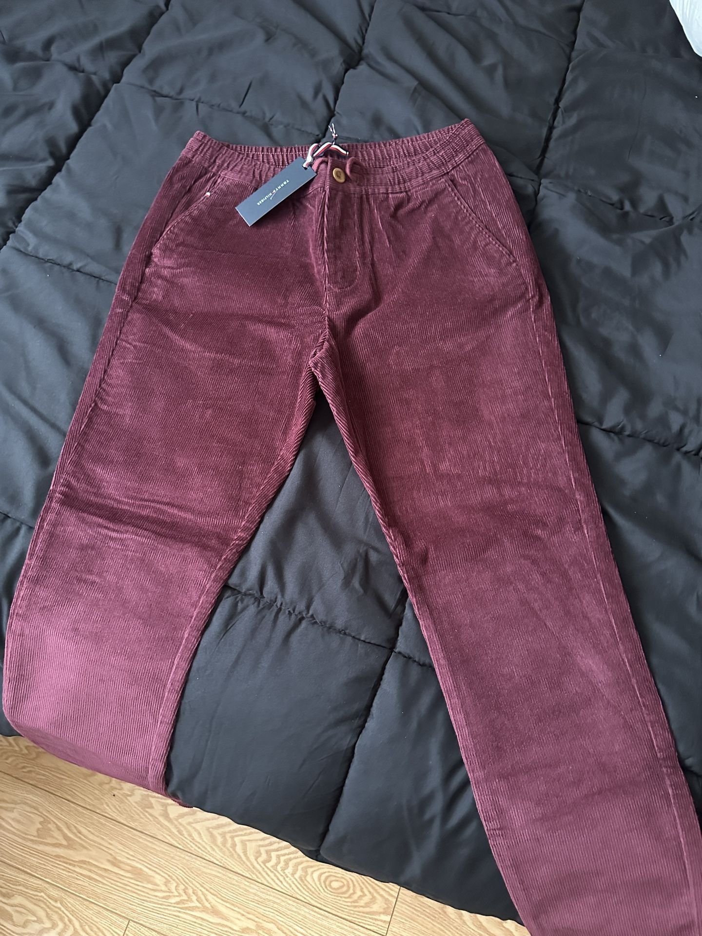 Tommy Hilfiger Maroon Corduroy Jeans Size S