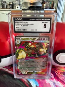 Pokémon Mega Lopunny ex 072/080 CGC 8 - Japanese Inferno X