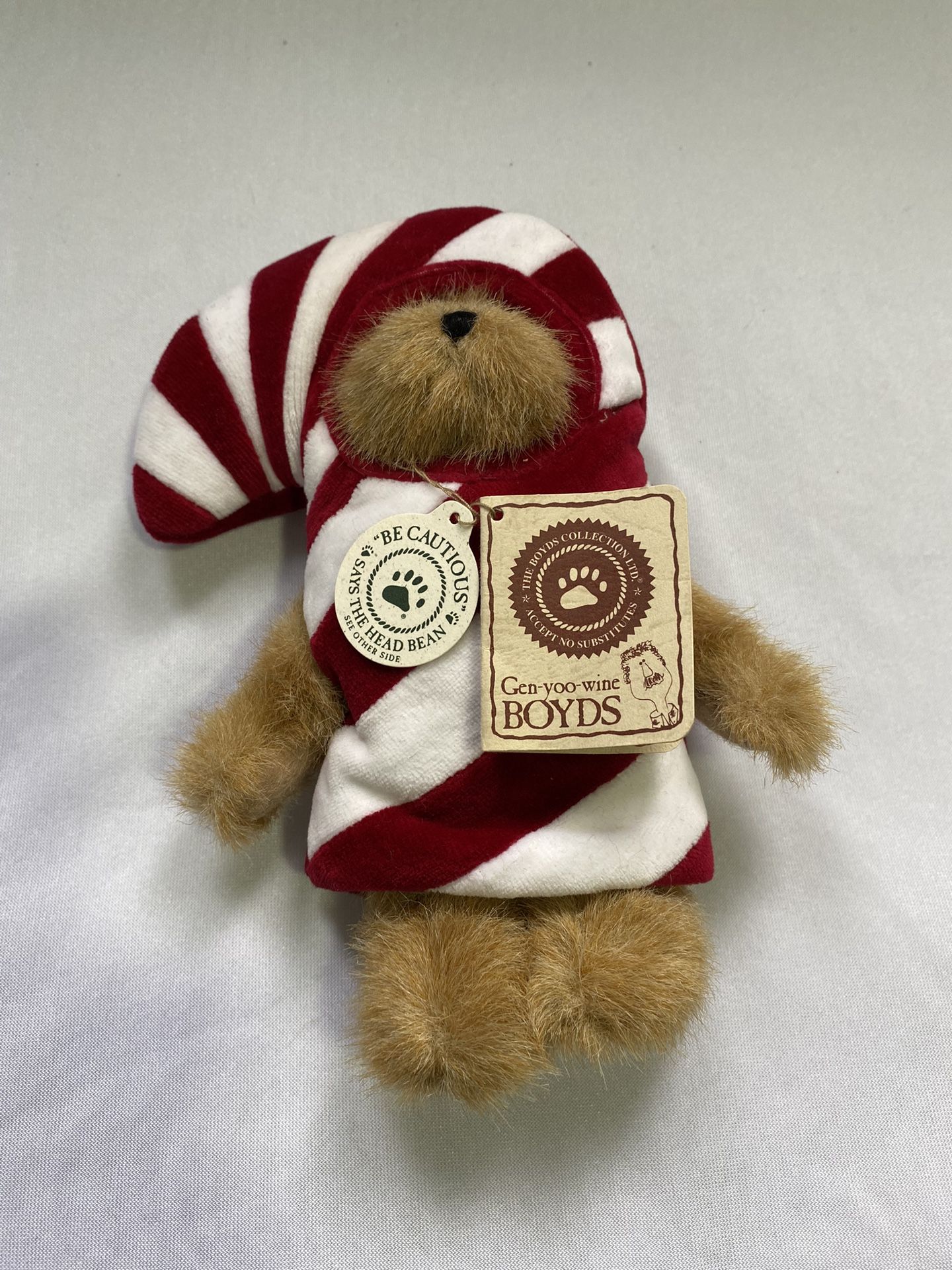 Boyds Bears Plush Christmas Gingerbread TJS Best Dressed CC Peekers With Tags