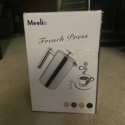Stainless Steel French Press Coffee Maker (Brand New)