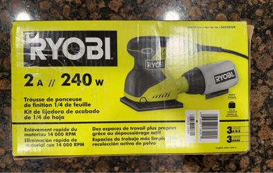RYOBI 2 Amp 1/4 Sheet Corded Sander Kit