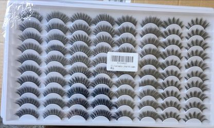 False eyelashes mixed fluffy/40 pairs