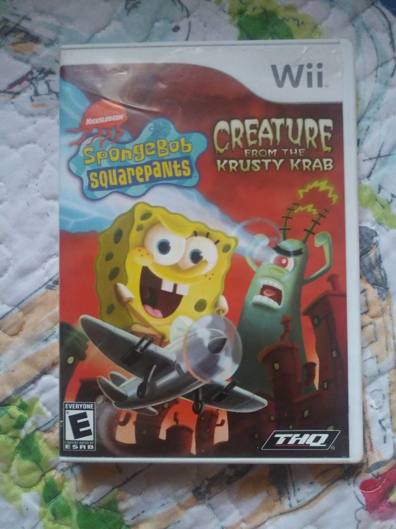 Wii spongebob squarepants