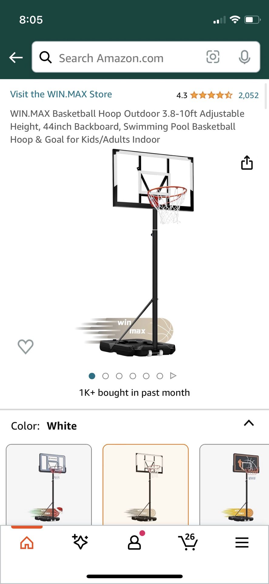 Brand New Basketball Hoop. 