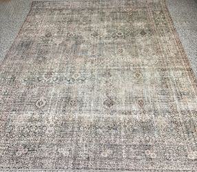 New Loloi Chris Loves Julia Emerald Antique Ivory 7'-6" x 9'-6" Area Rug